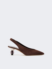 max mara slingbacks in suede for women