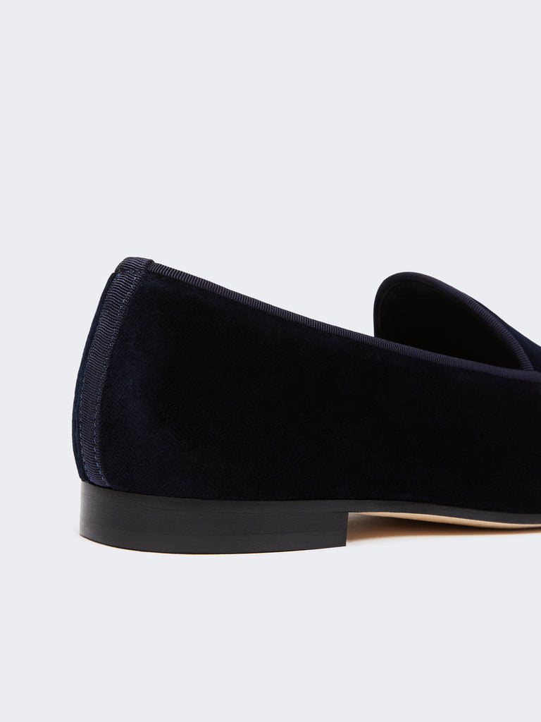 max mara cotton velvet moccasins