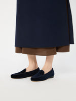 max mara cotton velvet moccasins for women