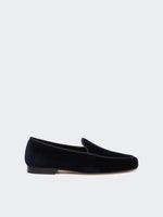 max mara cotton velvet moccasins for women