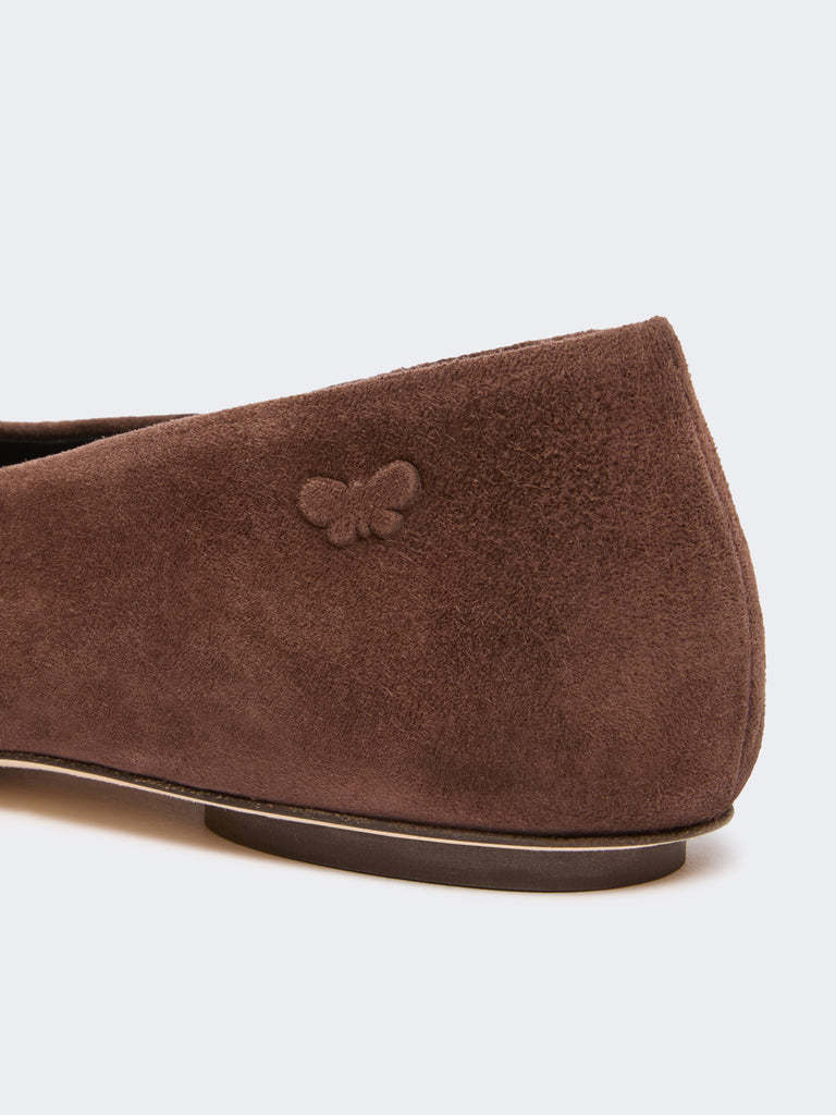 max mara suede ballerinas
