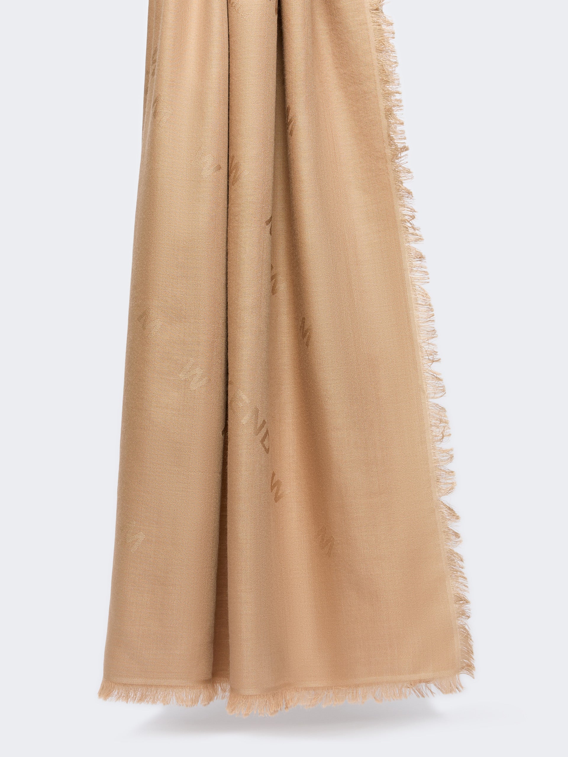 max mara jacquard wool and silk shawl for women