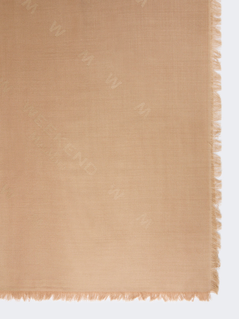max mara jacquard wool and silk shawl