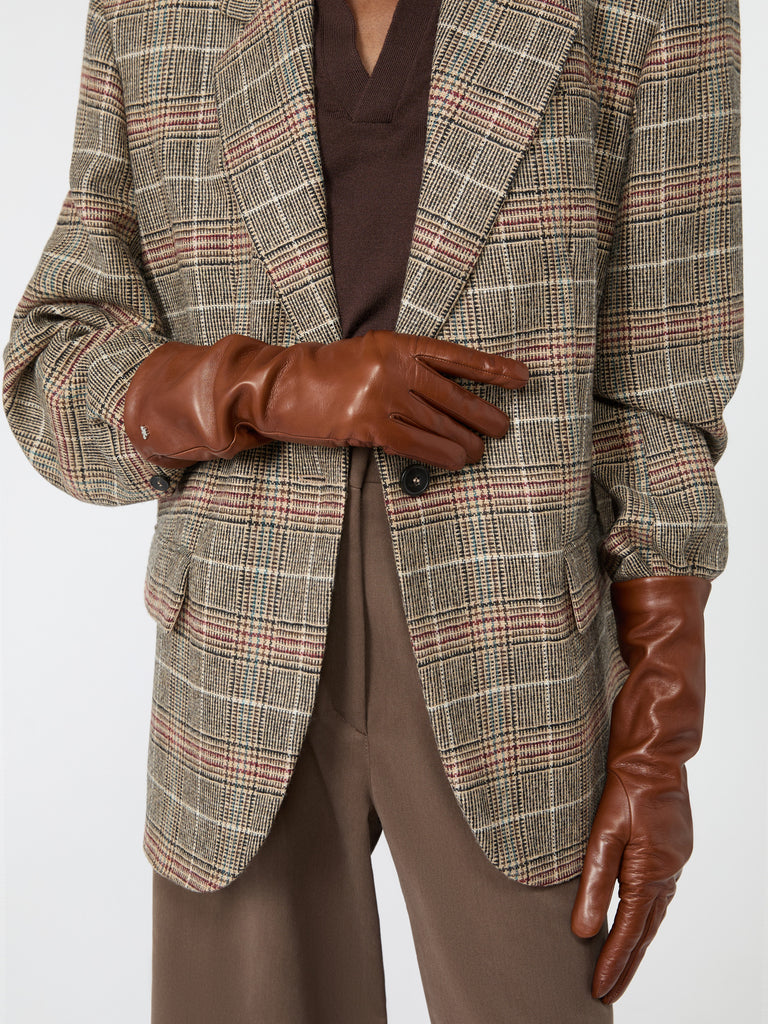 max mara mid-length nappa leather gloves
