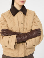 max mara mid-length nappa leather gloves for women