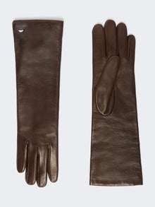 max mara mid-length nappa leather gloves for women