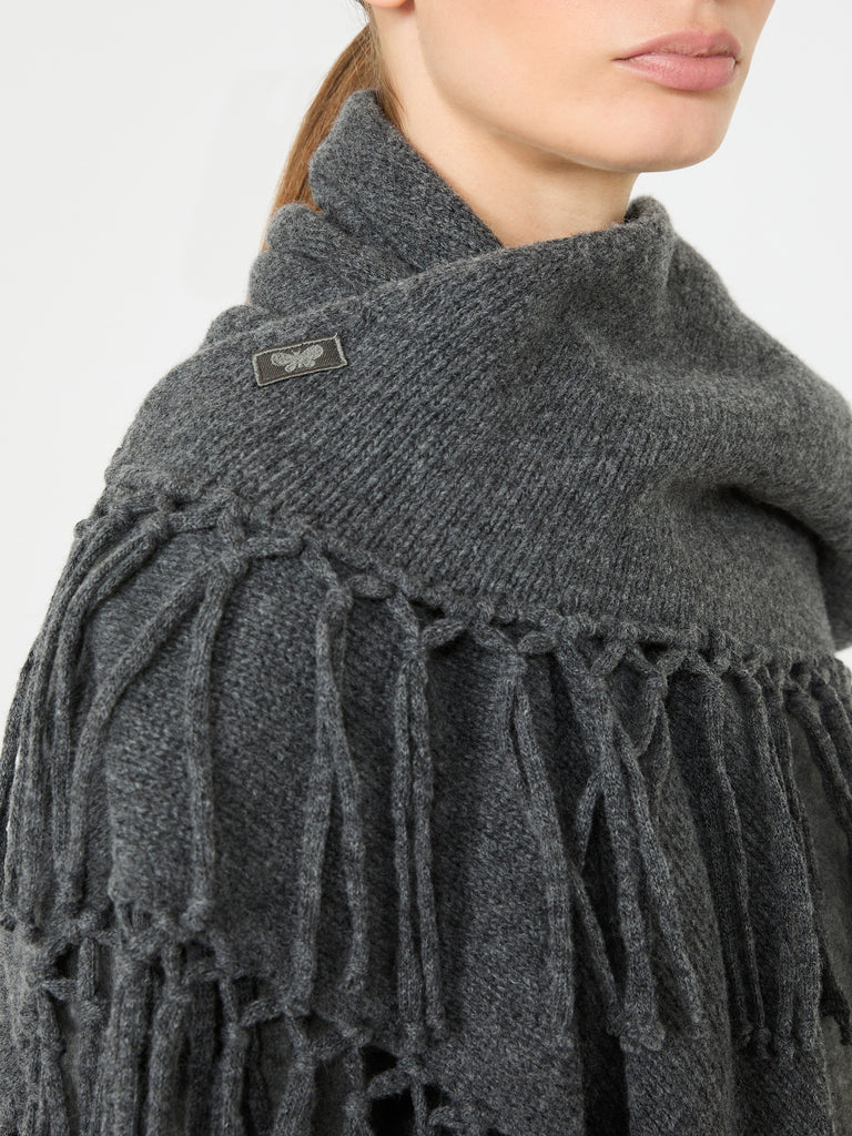max mara fringed wool shawl