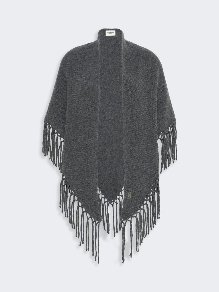 max mara fringed wool shawl
