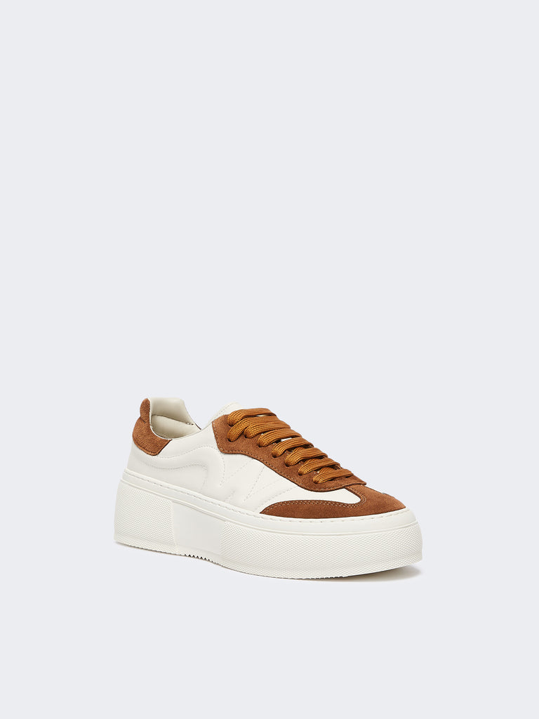 max mara leather platform trainers