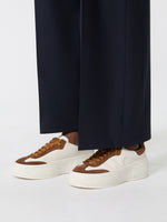 max mara leather platform trainers for women