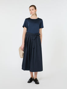 max mara satin crew-neck t-shirt for women
