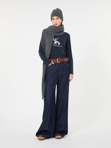 max mara long-sleeved jersey t-shirt for women