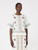 max mara embroidered t-shirt for women