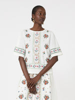 max mara embroidered t-shirt for women