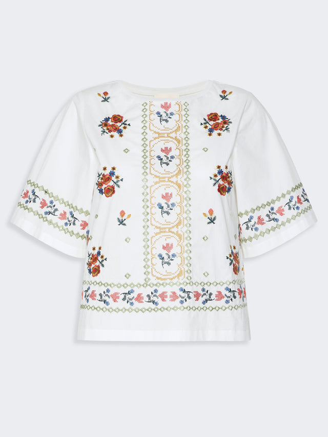 max mara embroidered t-shirt for women