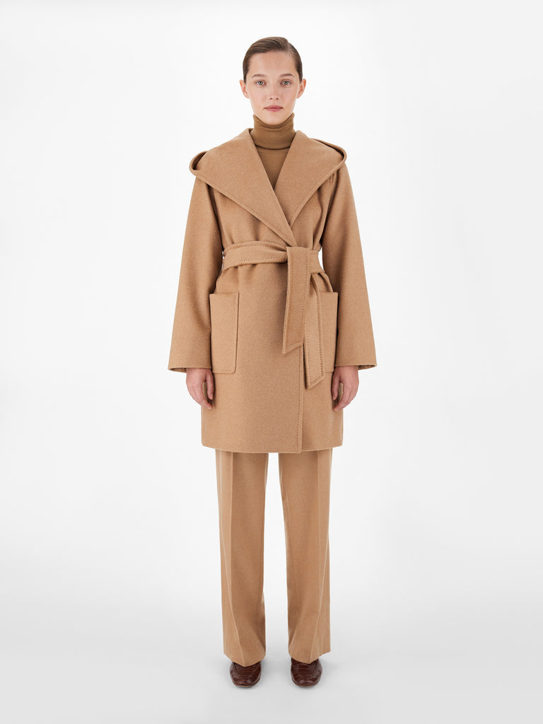 max mara camel colour robe coat
