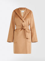 max mara camel colour robe coat for women