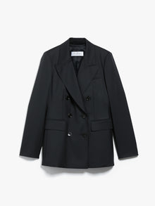 Double-breasted wool blazer
