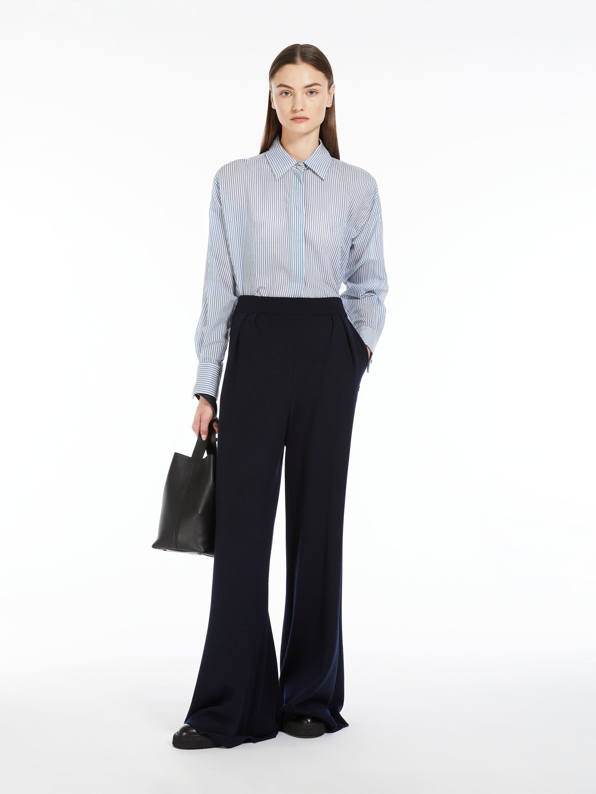 Masculine-style organza shirt