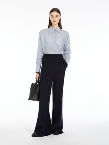 Masculine-style organza shirt