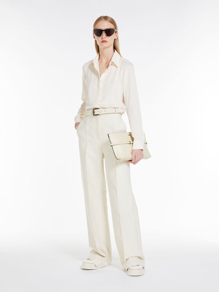 max mara silk charmeuse shirt