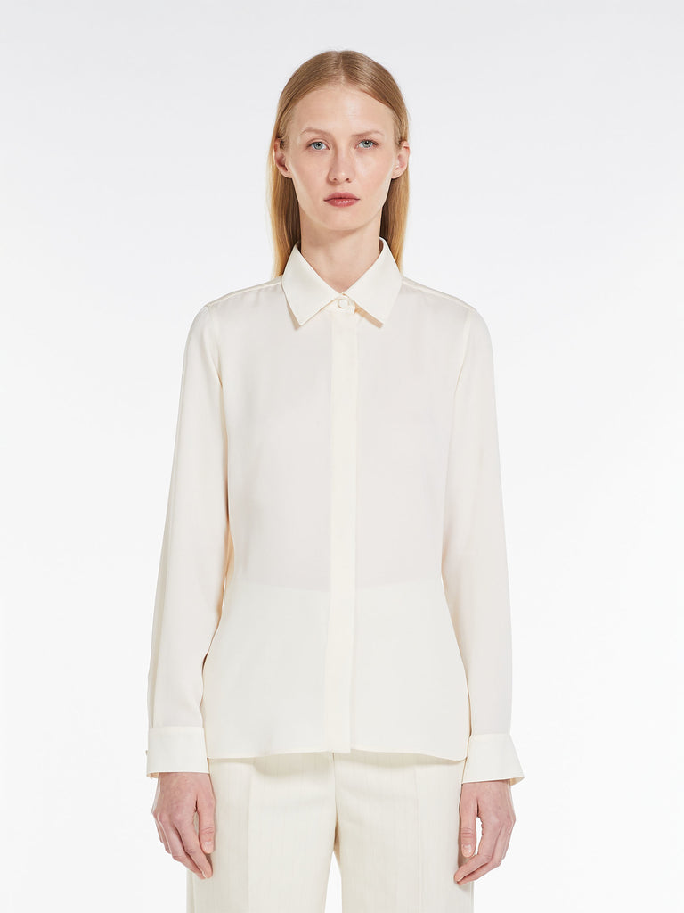 max mara silk charmeuse shirt