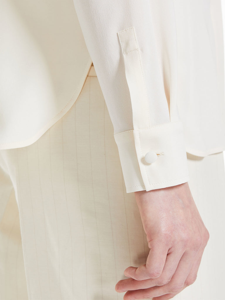 max mara silk charmeuse shirt