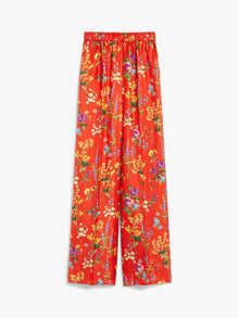 max mara printed silk pyjama-style trousers for women