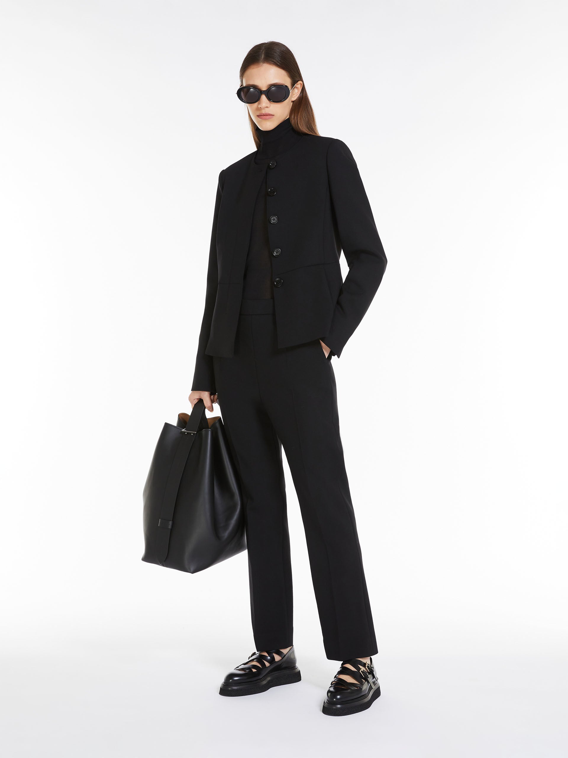 Viscose yarn turtleneck