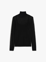 Viscose yarn turtleneck