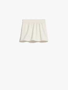 Short skirt in cotton scuba fabric