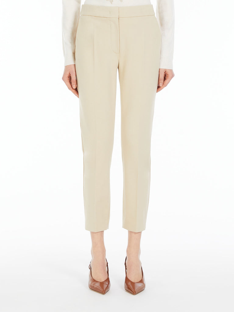 max mara viscose jersey trousers