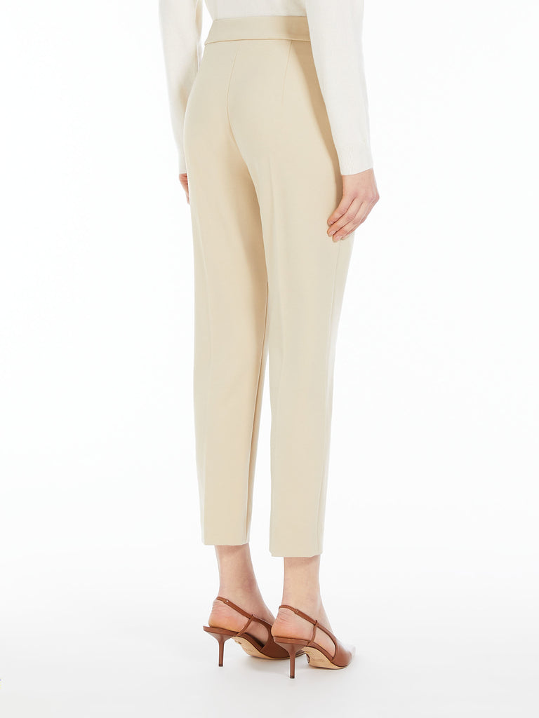 max mara viscose jersey trousers