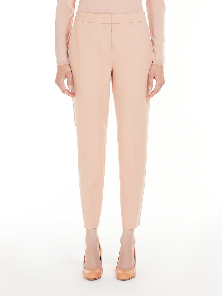 max mara viscose jersey trousers