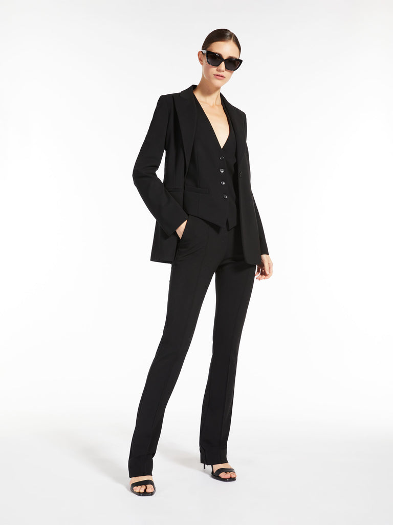 Jersey V-neck gilet