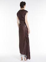 Gathered sleeveless dress