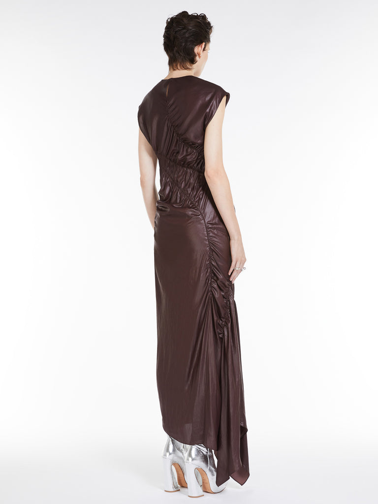 Gathered sleeveless dress