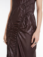 Gathered sleeveless dress