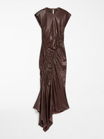 Gathered sleeveless dress