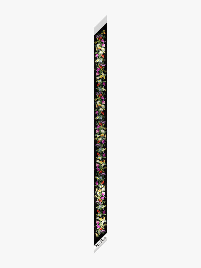 Printed silk bandeau