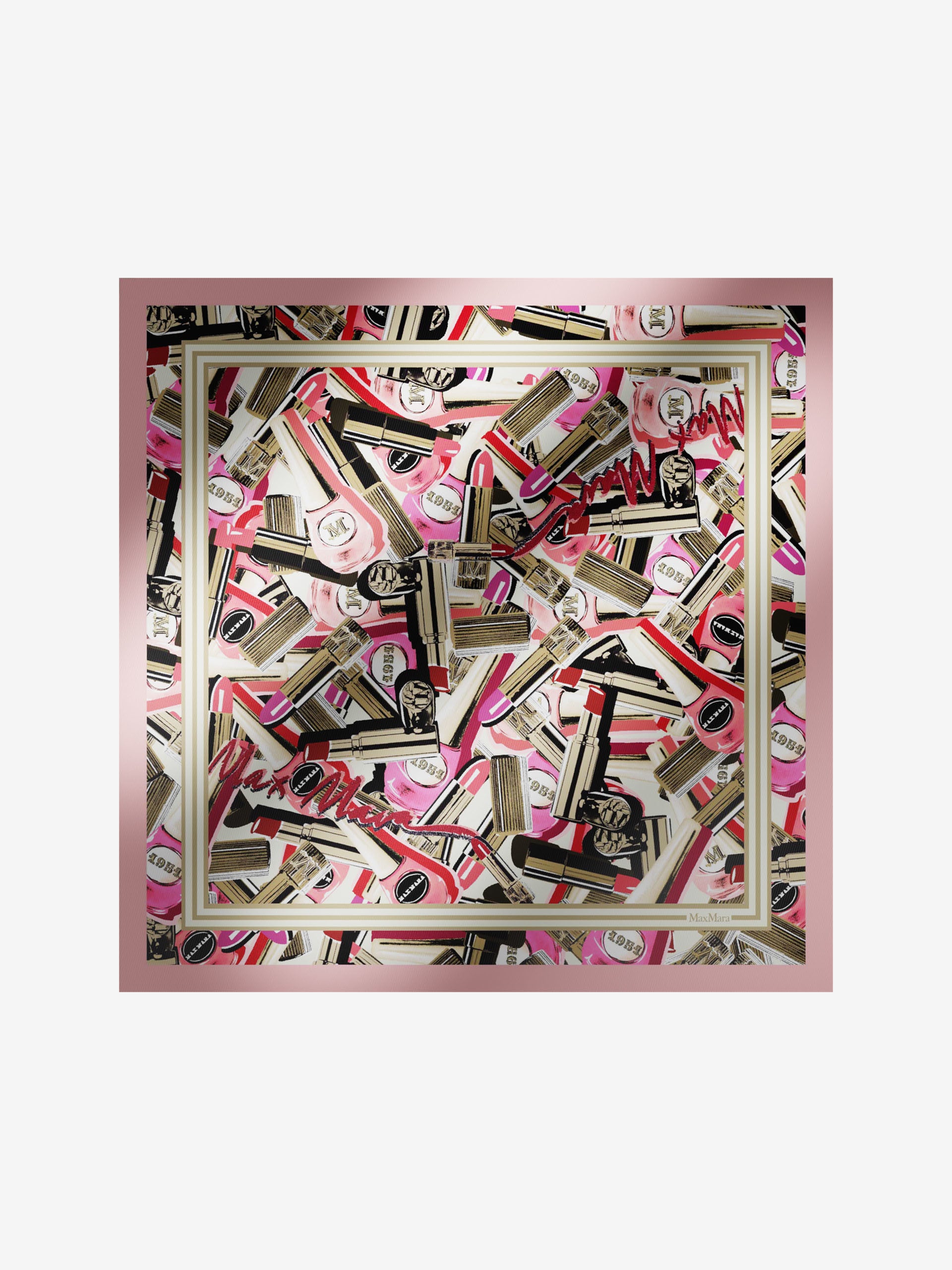 Printed silk foulard