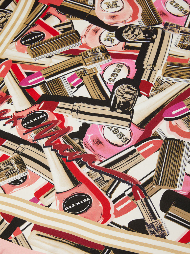 Printed silk foulard