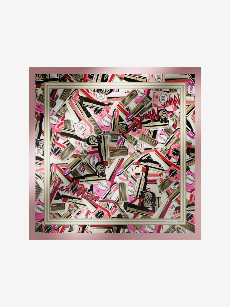 Printed silk foulard