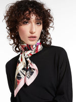 Printed silk foulard