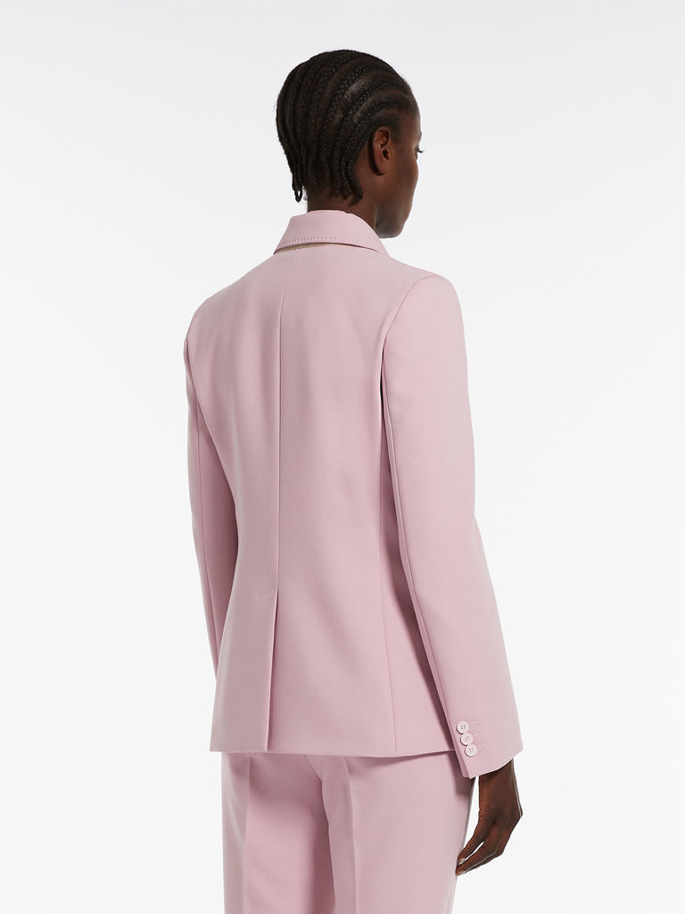 Stretch viscose canvas blazer