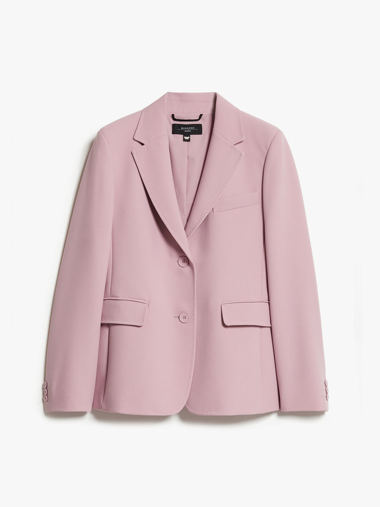 Stretch viscose canvas blazer