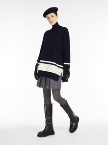 Wool flannel skirt
