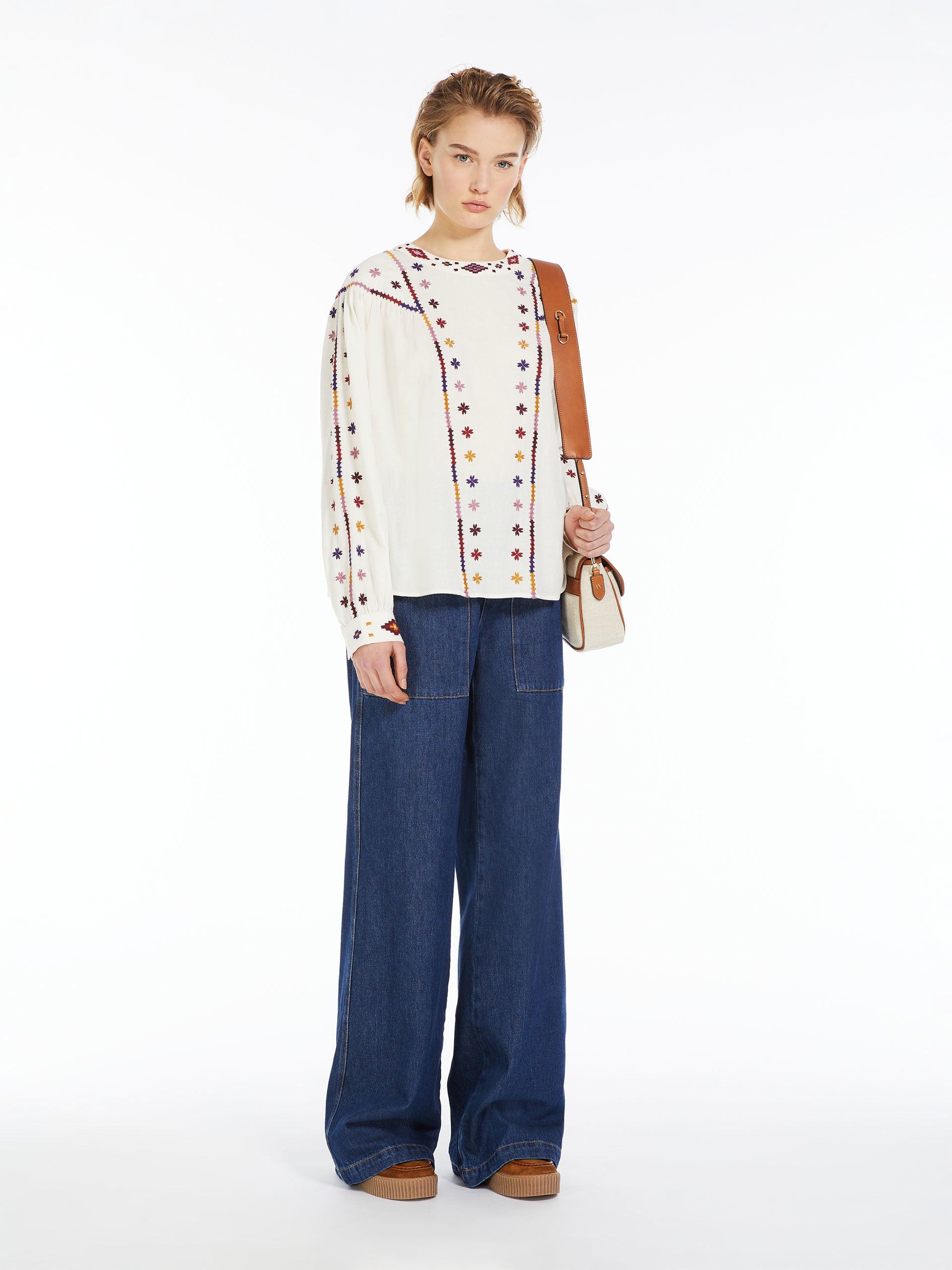 Cotton sable blouse