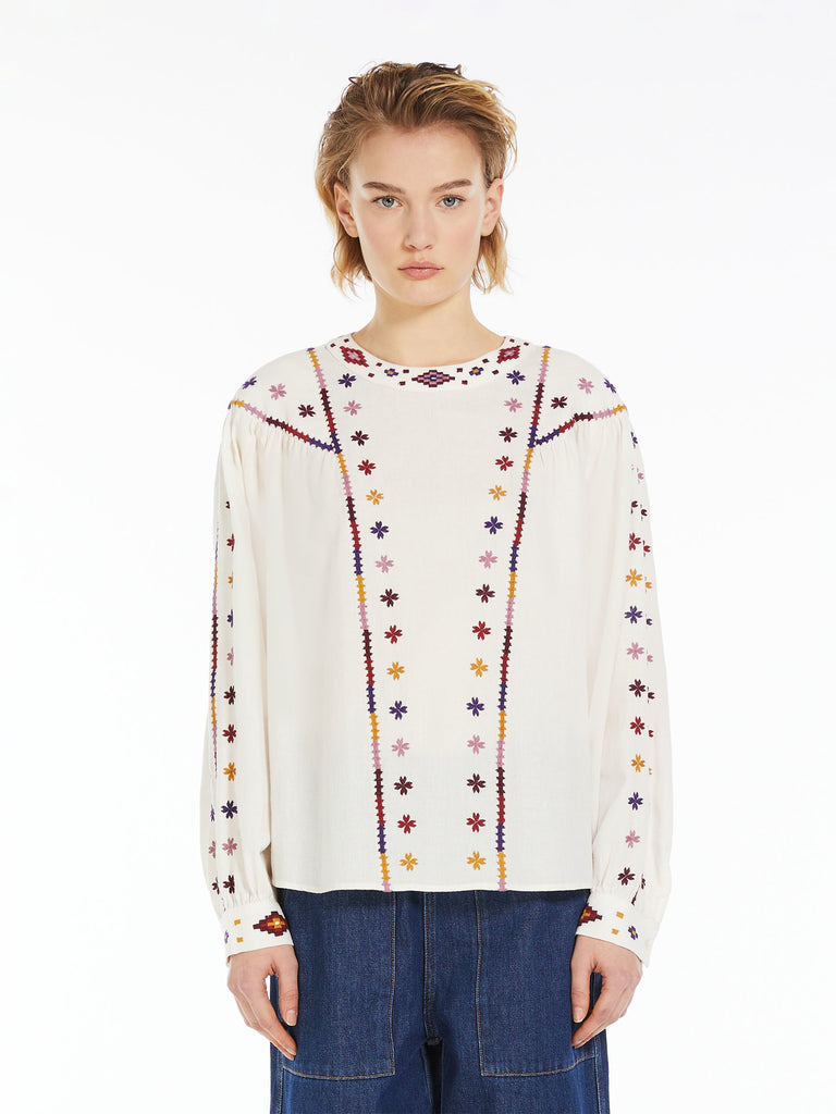 Cotton sable blouse