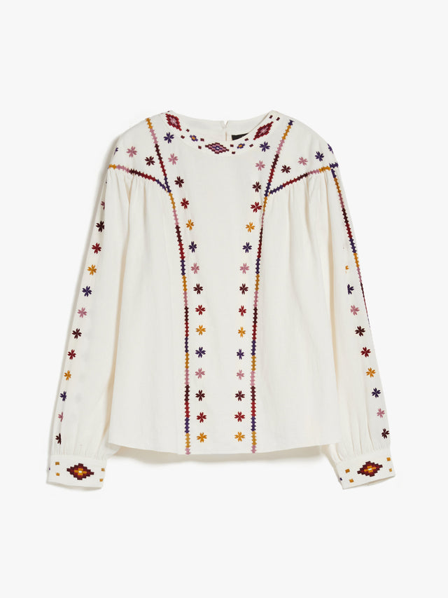 Cotton sable blouse
